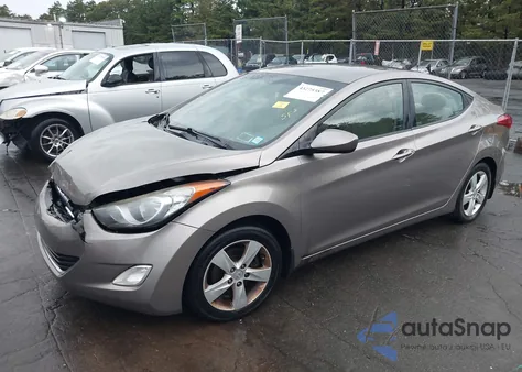 2012 Hyundai Elantra Gls from USA, damaged, VIN 5NPDH4AE1CH092867